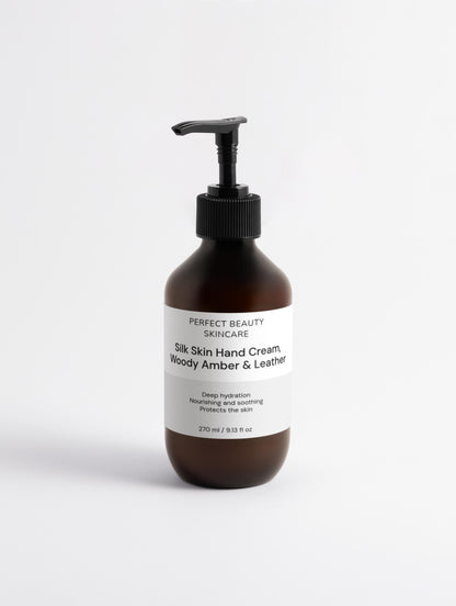 Silk Skin Hand Cream, Woody Amber & Leather
